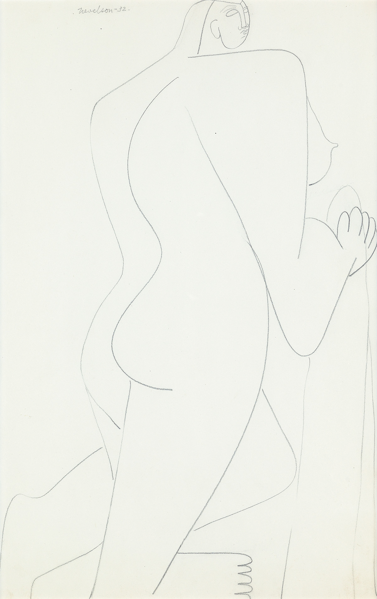 LOUISE NEVELSON Standing Nude.